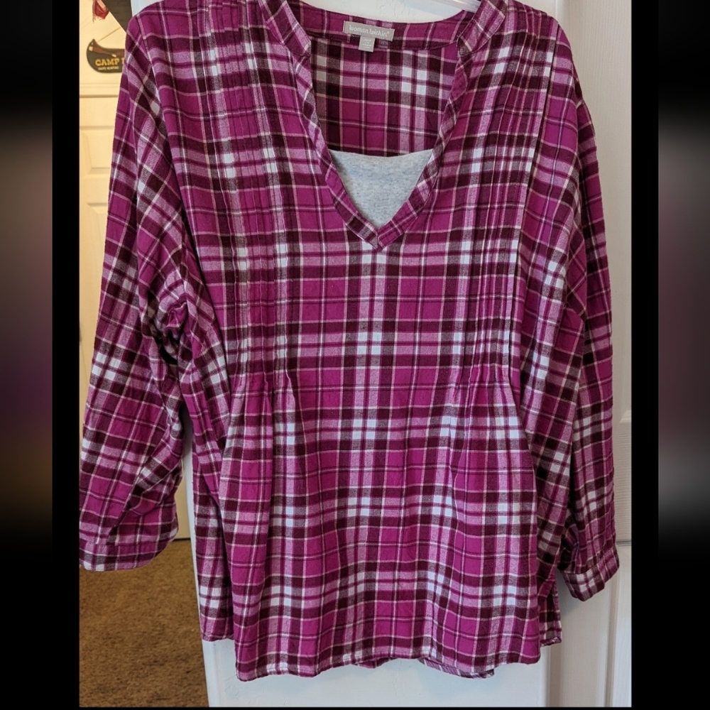 Soft Flannel Dual Look Tunic